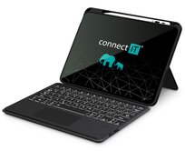 CONNECT IT TabCase podsvícená bezdrátová klávesnice s pouzdrem pro iPad 10.9" ČERNÁ