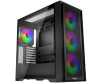 EVOLVEO Rhino, skříň eATX/ATX, 4x ARGB ventilátor 120mm, boční panel temperované sklo + mřížkovaný přední panel