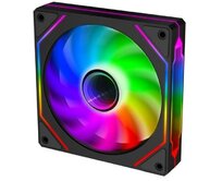 EVOLVEO 120UX-S, ventilátor, 120mm, 4pin molex, ARGB, slave, černý