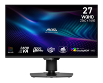 MSI Gaming monitor MAG 274QPF X30MV,27" Rapid VA Mini-LED/2560x1440(WQHD)/300Hz/0,5ms/2xHDMI/DP/Výšk. nastavitelný/Pivot