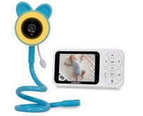 EVOLVEO Baby Monitor N35 – dětská chůvička s kamerou, VOX, teploměr, noční vidění, RGB světlo, Modrá