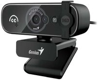 Genius FaceCam OPEN Webkamera, Full HD 1080p, Windows Hello, autofocus, 5Mpx senzor, krytka soukromí, USB/USB-C, černá