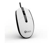 C-TECH myš WM-10, USB, 1200 DPI, bílo-černá