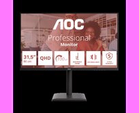AOC LCD Q32E4U 31,5" IPS/2560x1440@100Hz/4ms/350cd/2xHDMI/DP/4xUSB/Repro/Pivot/HAS/VESA