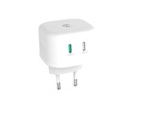 Nedis WCGPD45W100WT- Síťová Nabíječka | 45 W | GaN | PD3.0 | Funkce rychlého nabíjení | 2 výstupy | 2x USB-C™ | Bílá