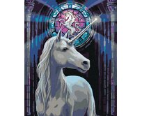 Zuty - Malování podle čísel - BÍLÝ JEDNOROŽEC 40x50 cm vypnuté plátno na rám