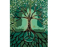 Zuty - Malování podle čísel - STROM S KOŘENY 40x50 cm bez rámu a bez vypnutí plátna