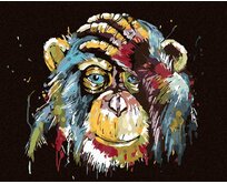 Zuty - Malování podle čísel - OPICE 40x50 cm vypnuté plátno na rám