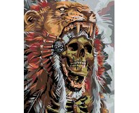 Zuty - Malování podle čísel - LEBKA NÁČELNÍKA 40x50 cm bez rámu a bez vypnutí plátna
