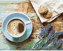 Zuty - Malování podle čísel - ŠÁLEK KÁVY 40x50 cm bez rámu a bez vypnutí plátna