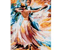 Zuty - Malování podle čísel - TANEC V BARVÁCH 40x50 cm vypnuté plátno na rám
