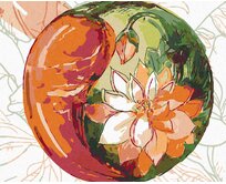 Zuty - Malování podle čísel - CHILLI A KVĚTINA 40x50 cm vypnuté plátno na rám