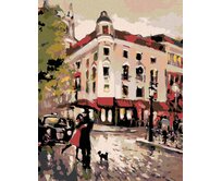 Zuty - Malování podle čísel - SCHŮZKA NA ROHU 40x50 cm bez rámu a bez vypnutí plátna