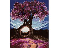 Zuty - Malování podle čísel - ROMANTICKÉ STROMY 40x50 cm vypnuté plátno na rám