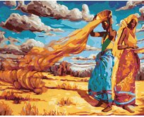 Zuty - Malování podle čísel - AFRICKÉ ŽENY 40x50 cm bez rámu a bez vypnutí plátna