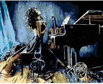 Zuty - Malování podle čísel - UMĚLKYNĚ 40x50 cm bez rámu a bez vypnutí plátna