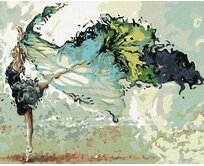 Zuty - Malování podle čísel - TANEČNICE SE ZÁVOJEM 40x50 cm vypnuté plátno na rám