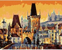 Zuty - Malování podle čísel - KARLŮV MOST 40x50 cm bez rámu a bez vypnutí plátna