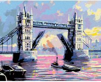 Zuty - Malování podle čísel - TOWER BRIDGE LONDÝN 40x50 cm bez rámu a bez vypnutí plátna