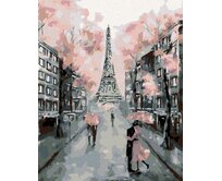 Zuty - Malování podle čísel - KVETOUCÍ PAŘÍŽ 40x50 cm bez rámu a bez vypnutí plátna