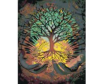 Zuty - Malování podle čísel - DAROVANÝ STROM 40x50 cm vypnuté plátno na rám