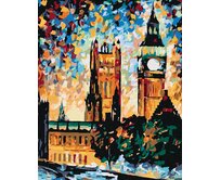 Zuty - Malování podle čísel - BIG BEN V BARVÁCH 40x50 cm vypnuté plátno na rám