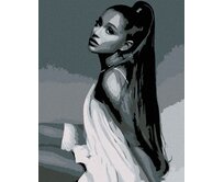 Zuty - Malování podle čísel - KRÁSKA V ODSTÍNECH ŠEDI 40x50 cm vypnuté plátno na rám