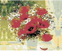 Zuty - Malování podle čísel - KYTICE VLČÍCH MÁKŮ 40x50 cm vypnuté plátno na rám
