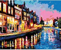 Zuty - Malování podle čísel - NOC V BENÁTKÁCH 40x50 cm vypnuté plátno na rám