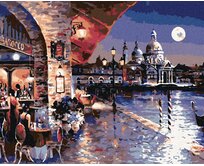 Zuty - Malování podle čísel - NOČNÍ BENÁTKY 40x50 cm vypnuté plátno na rám