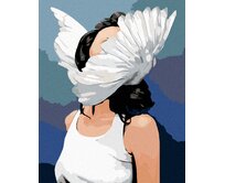 Zuty - Malování podle čísel - ŽENA S KŘÍDLY 40x50 cm vypnuté plátno na rám