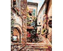 Zuty - Malování podle čísel - STAROBYLÉ MĚSTEČKO 40x50 cm vypnuté plátno na rám