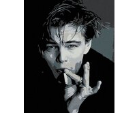 Zuty - Malování podle čísel - LEONARDO DICAPRIO S CIGARETOU 40x50 cm vypnuté plátno na rám