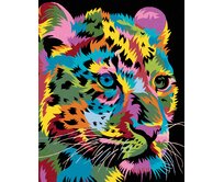 Zuty - Malování podle čísel - BAREVNÝ LEOPARD 40x50 cm bez rámu a bez vypnutí plátna