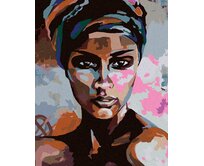 Zuty - Malování podle čísel - PORTRÉT PŘÍMÝ POHLED 40x50 cm bez rámu a bez vypnutí plátna