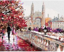 Zuty - Malování podle čísel - CLARE BRIDGE V ANGLII (RICHARD MACNEIL) 40x50 cm bez rámu a bez vypnutí plátna