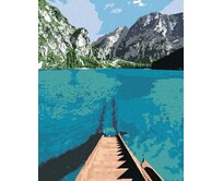 Zuty - Malování podle čísel - SCHODY DO JEZERA 40x50 cm vypnuté plátno na rám