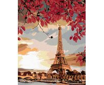 Zuty - Malování podle čísel - PAŘÍŽ A PODZIM 40x50 cm vypnuté plátno na rám