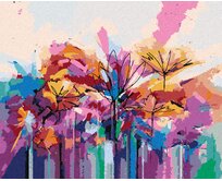 Zuty - Malování podle čísel - BAREVNÉ LETNÍ KVĚTINY 40x50 cm bez rámu a bez vypnutí plátna