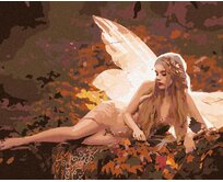 Zuty - Malování podle čísel - ŽENA S MOTÝLÍMI KŘÍDLY 40x50 cm bez rámu a bez vypnutí plátna