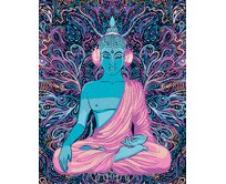 Zuty - Malování podle čísel - FIALOVÝ BUDDHA 40x50 cm vypnuté plátno na rám