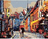 Zuty - Malování podle čísel - PROCHÁZKA PO BUDAPEŠTI 40x50 cm vypnuté plátno na rám