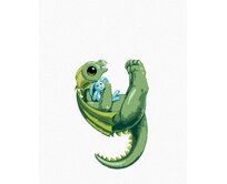 Zuty - Malování podle čísel - DRÁČEK VE TVARU PÍSMENKA Y (SUE ELLEN BROWN) 40x50 cm bez rámu a bez vypnutí plátna