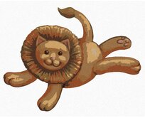 Zuty - Malování podle čísel - PLYŠOVÝ LVÍČEK (SUE ELLEN BROWN) 40x50 cm bez rámu a bez vypnutí plátna