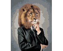 Zuty - Malování podle čísel - LEV V OBLEČENÍ 40x50 cm bez rámu a bez vypnutí plátna