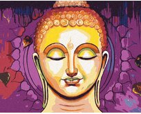 Zuty - Malování podle čísel - MEDITUJÍCÍ BUDDHA 40x50 cm bez rámu a bez vypnutí plátna