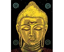 Zuty - Malování podle čísel - BUDDHA SE TŘETÍM OKEM 40x50 cm vypnuté plátno na rám