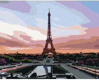 Zuty - Malování podle čísel - PAŘÍŽ A ČERVÁNKY 40x50 cm vypnuté plátno na rám