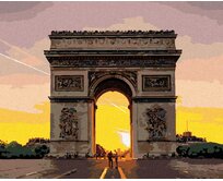 Zuty - Malování podle čísel - VÍTEZNÝ OBLOUK V PAŘÍŽI 40x50 cm vypnuté plátno na rám