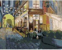 Zuty - Malování podle čísel - RESTAURACE V PAŘÍŽI 40x50 cm vypnuté plátno na rám
